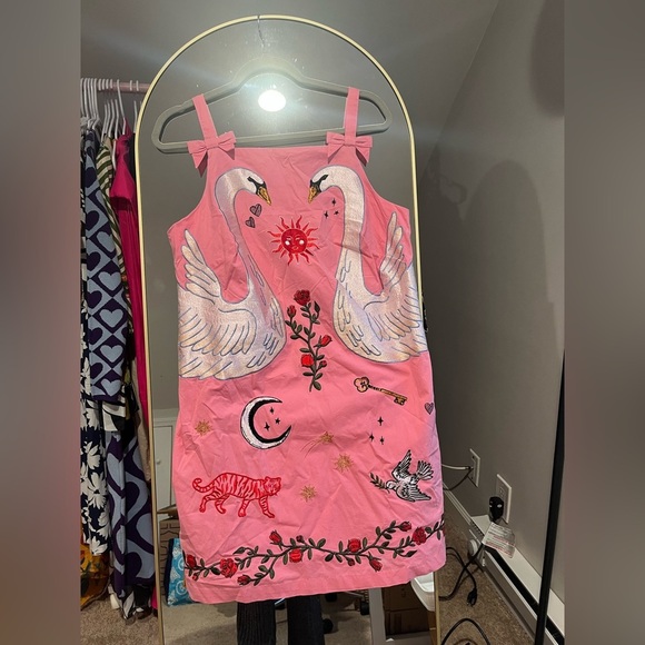 Maeve Embroidered Mini Shift Dress - Picture 8 of 13